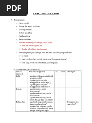 Format Analisis Jurnal Pdf