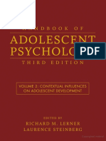 Handbook of Adolescent Psychology Third Edition Vol III