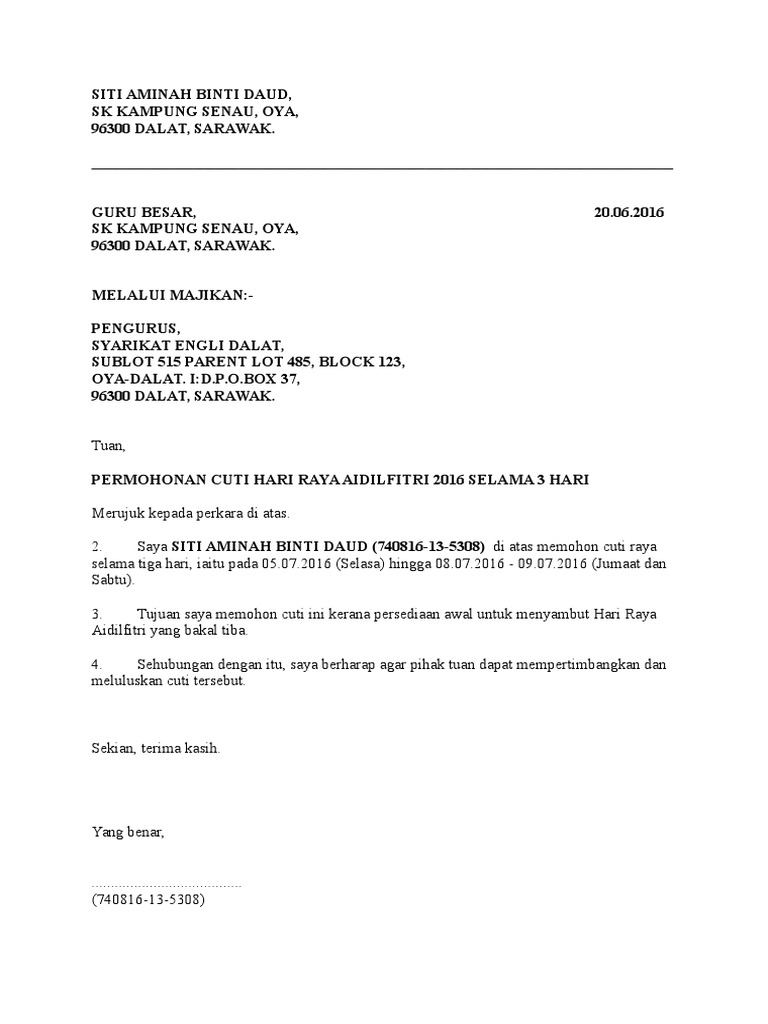 Surat Raya PDF