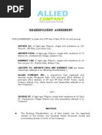 Shareholders Agreement Draft