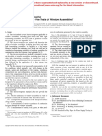 Positive Pressure Fire Tests of Window Assemblies: Standard Test Method For