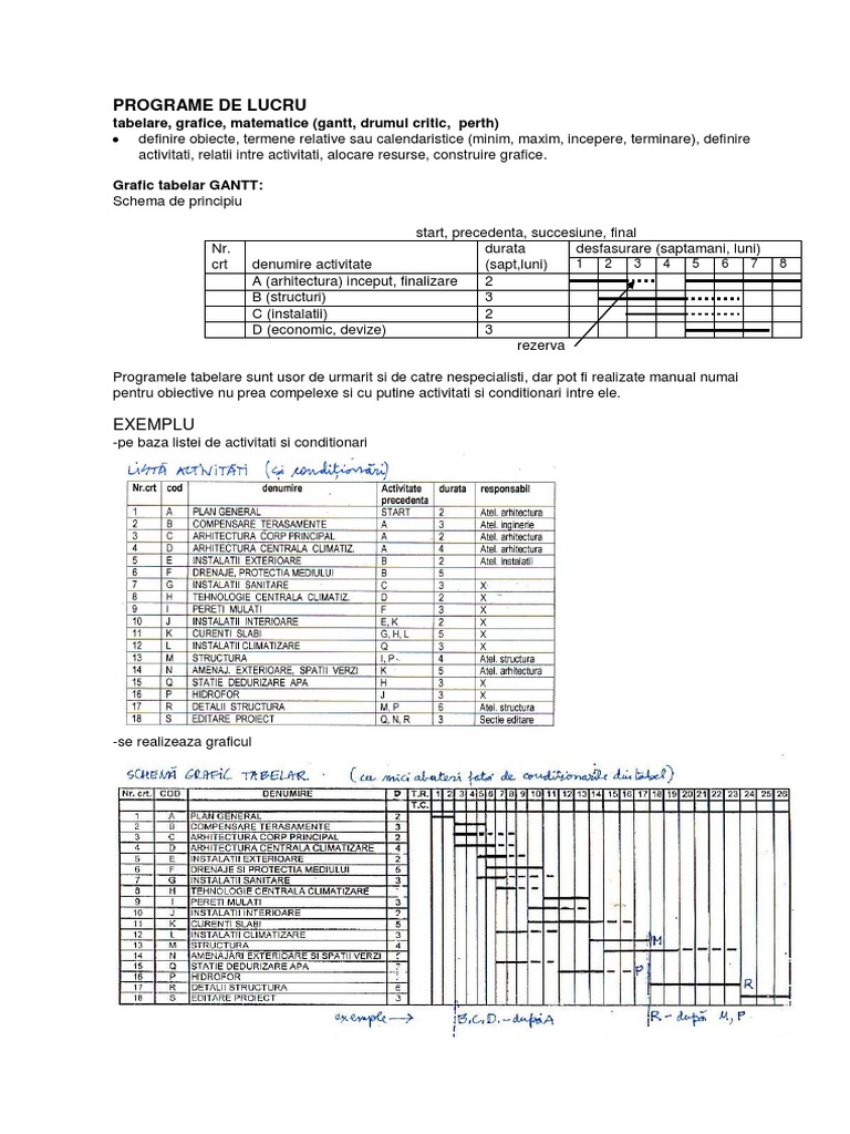 Programe de Lucru PDF | PDF