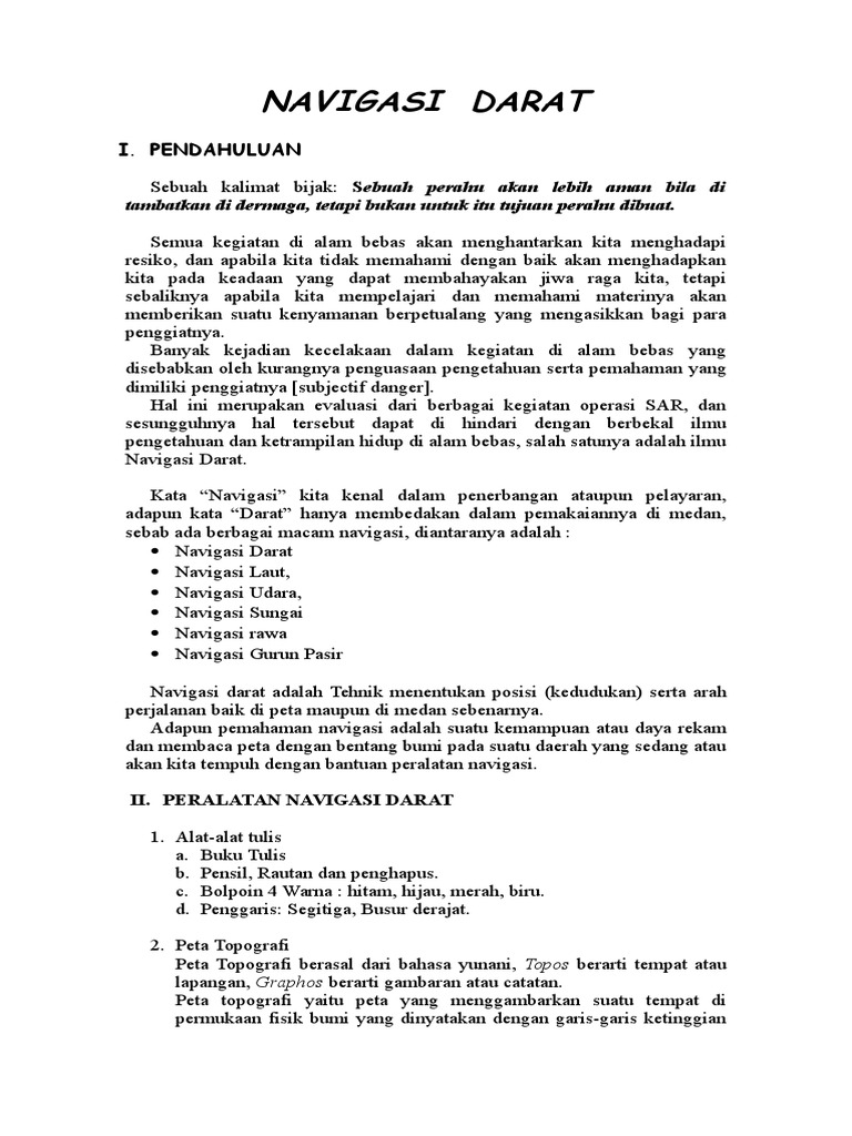 materi navigasi darat doc