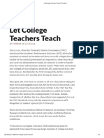 Let College Teachers Teach - The Wire