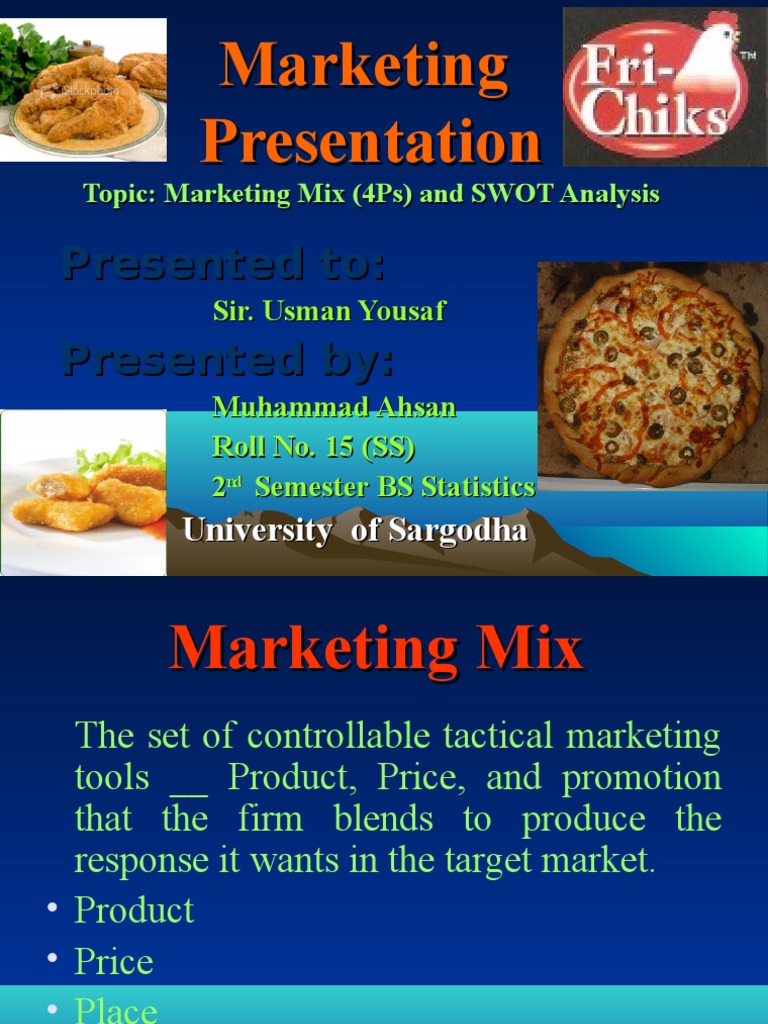 Fri Chiks Marketing Mix and Swot analysis Kebab