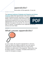 What is appendicitis? Symptoms, causes, diagnosis and treatment