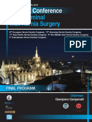 Hernia World Conference Program | PDF | Surgery | Medical Specialties
