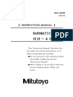 COVER PAGE OF MITUTOYO
