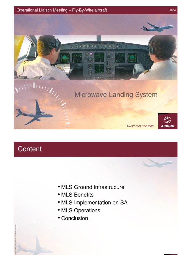 Microwave Landing System Broadcasting Technology