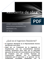 Funciones Residente de Obra - Lenguaje y Redacción Técnica