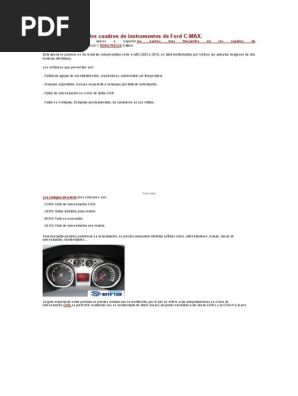 U1900 Fallo De Comunicacion Can Cuadros Ford