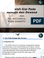 Masalah Gizi Pada Remaja Dan Dewasa