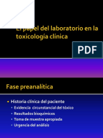 El Papel Del Laboratorio en La Toxicología Clínica