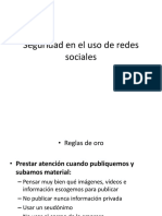 Seguridad en El Uso de Redes Sociales