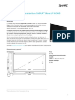 Especificaciones SmartBoard 6065