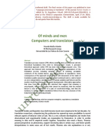 Of Minds and Men Computers and Translato PDF