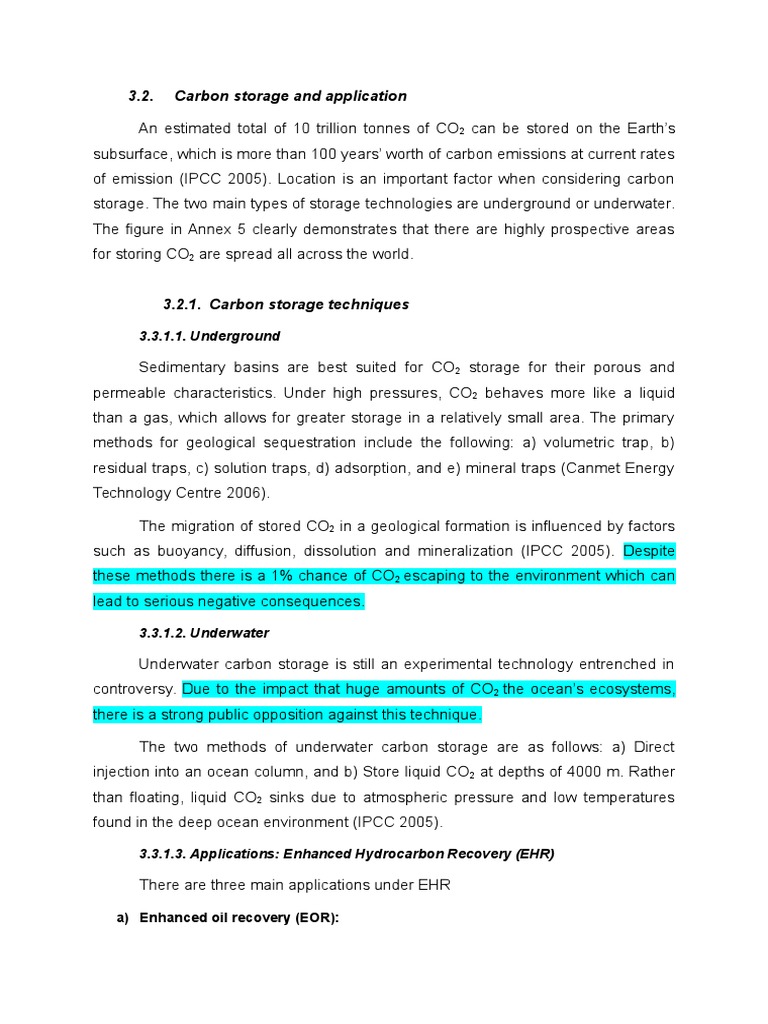CO2 Storage Techniques and Applications | PDF | Carbon Capture And ...