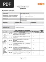 IT Support For End User Assignment Found