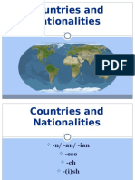 Countries and Nationalities