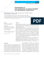 Biosynthesis and characterization of polyhydroxyalkanoates produced by an extreme halophilic bacterium, Halomonas nitroreducens, isolated from hypersaline ponds