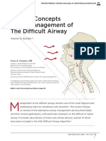 Current Concepts in The Management of The Difficult Airway