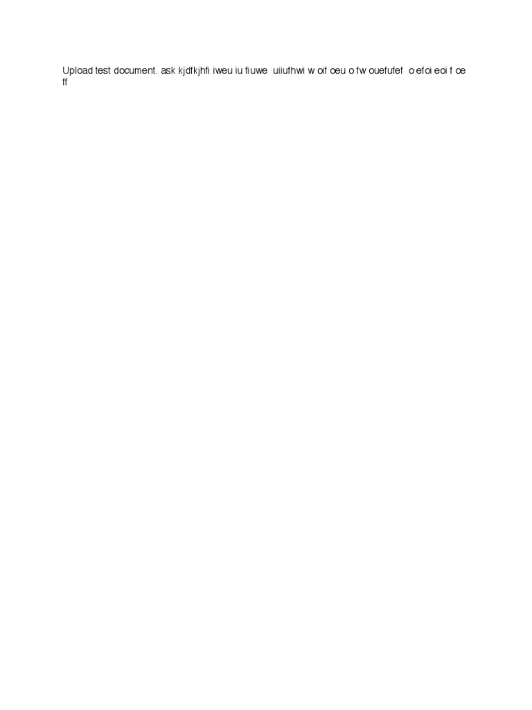 Upload Test Document | PDF