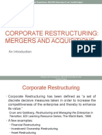 Corporate Restructuring: Mergers and Acquisitions: An Introduction