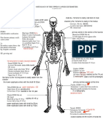 OSTEOLOGY OF THE UPPER AND LOWER EXTREMITIES