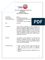 Sieve Analysis Lab Report