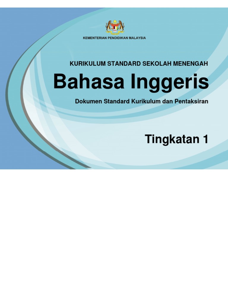 Dskp Kssm Bahasa Inggeris Tingkatan 1 Pdf Pdf