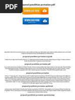 Proposal Penelitian Pertanian Pdf
