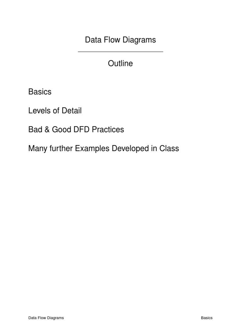 Data Flow Diagrams | PDF