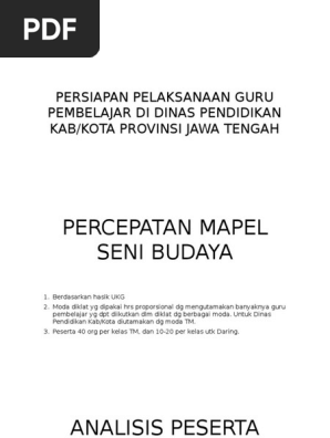 Persiapan Pelaksanaan Guru Pembelajar Di Dinas Pendidikan