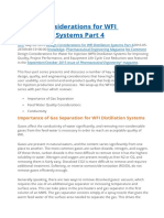 Design Considerations for WFI Distillation Systems Part 4