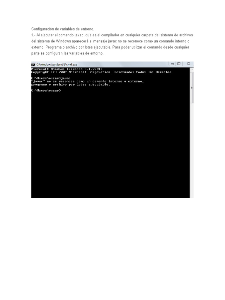 Configuración de Variables de Entorno en Java | PDF | Java (lenguaje de ...