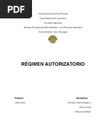 regimen autorizatorio