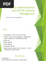 Linux Administration and OS File Systems Management