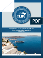 Contribution Cruise Tourism To Economies of Europe 2015