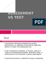Assessment vs Test