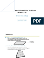 Finite Element Formulation for Plates - Handout 3