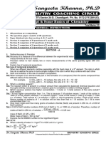 Sub Test Mole Concept PDF