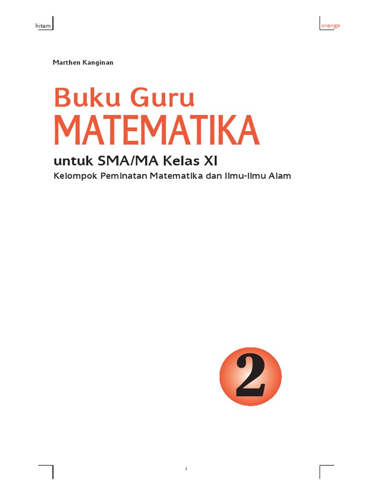 Book Buku Guru Matematika Kelas Xi Marten