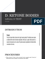 Detect Ketone Bodies in Urine with Legal's Test