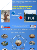 Potencjal I Perspektywy Wykorzystania Zasobow Wod Termalnych W Polsce PDF