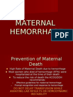 Maternal Hemorrhage Risk Assessment Presentation