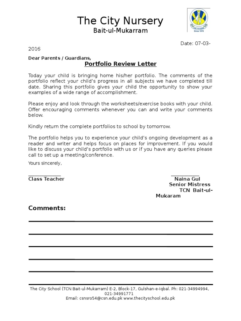 Portfolio Review Letter Circular No 11 | PDF