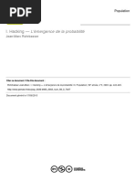 émergence de probabilité