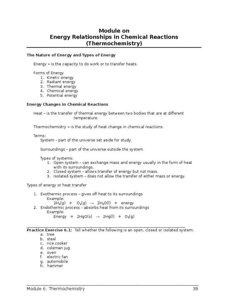 Thermochemistry: Energy and Calorimetry | PDF | Heat | Calorimetry