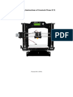 Building Instructions of Geeetech Prusa I3 X