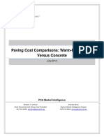 Paving Cost Comparisons Warm-Mix Asphalt vs. Concrete